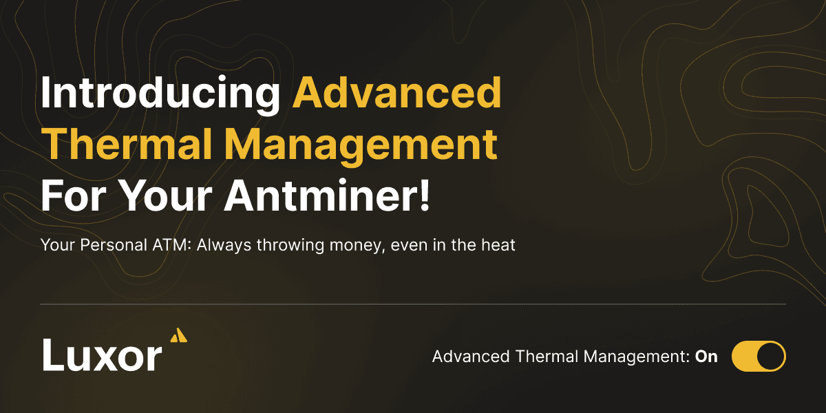 Get Advanced Thermal Management On Your Antminer with LuxOS!'s logo